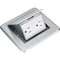Newhouse Electric Electrical Box, 43 cu. in., Pop-Up Floor Box Type, 1, Nickel, Square Shape 7400NI - alternate 1